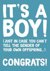 baby boy new arrival New Baby Card 12207 created by Pierre Cochon Ltd