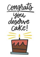 Congrats Cake Congratulations Card 20893 created by Natalia Gonzalez
