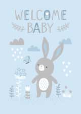 welcome baby baby boy New Baby Card 20187 created by Tanya Laporte Designs