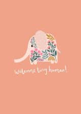 new baby welcome to the world New Baby Card 21445 created by Printed Picnic