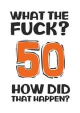 50 50th Birthday Card 16688 created by Waffle & Faff