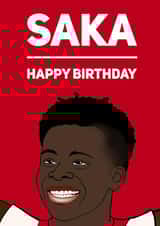 Bukayo Saka Birthday Card created by Elgo Designs