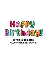 social distance distance Birthday Card 47238 created by Penny and Me
