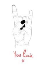 you rock rock n roll Card 47266 created by Rachel Trainor