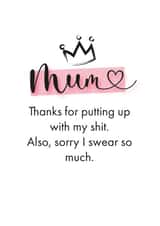 Crown mum Mothers Day Card 44125 created by Daisy Jo Design