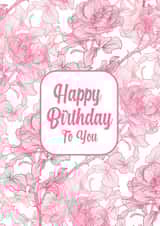 classic pretty Birthday Card 19885 created by Little Cham Cham