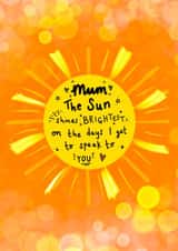 mum sun Mothers Day Card 43064 created by We Are Floofy