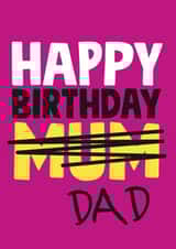 Dad happy birthday card created by Roll Creative