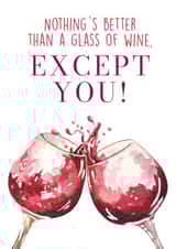 wine alcohol Love & Friendship Card 47038 created by Maria Amaya