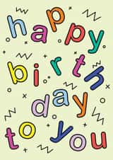 Jazzy Happy Birthday created by Nelly's Treasures