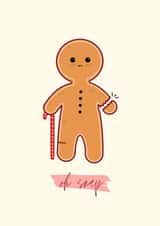 gingerbread man healing Get Well Card 21460 created by ChronicPrints
