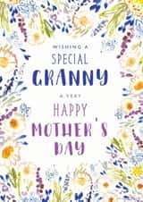 Pretty Mothers Day Card - Granny - Floral - Wishing A Special Granny A Very Happy Mother's Day created by Rebecca Prinn