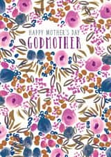 Classic Mothers Day Card - Godmother - Floral - Happy Mother's Day Godmother created by Rebecca Prinn