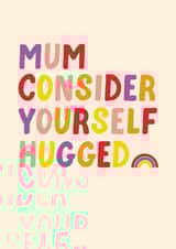 mum rainbow Mothers Day Card 45768 created by Pin & Paper