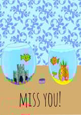 Fish Miss you Love & Friendship Card 43315 created by Jessicadrawws