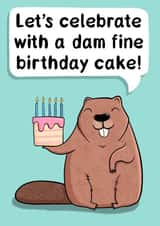 Dam Fine Birthday Cake created by Katherine Lynas