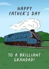 Mallard Steam Train Grandad Father's Day card created by Evie Garnett Designs