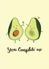 avocado Food Valentines Day Card 21521 created by my.bunny.and.bear