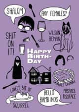 Friday night dinner nightdinner Birthday Card 20225 created by Good Goose Designs