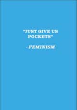 feminism funny Card 47207 created by alderneycreations