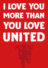 Manchester United Valentines Day Card 16660 created by David Rudd