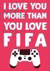 FIFA game Valentines Day Card 16662 created by David Rudd