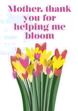 Mother thank you for helping me bloom created by Never Basic Club