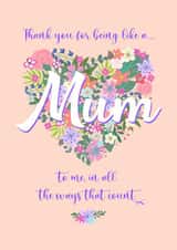 Other mum Stepmum Mothers Day Card 18828 created by Little Cat Creates