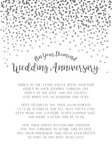 Heartfelt Typography Diamond Anniversary Card - 60 Years - Here's To The Years You've Spent Together created by Joanna Miller