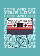 tape come and get your love Valentines Day Card 21201 created by From Dusk Till Drawn