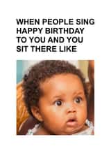 Personalised Photo Card created by Josh Daniel - Happy birthday Meme Personalised Photo Card 32737