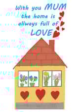 hearts home Mothers Day Card 46409 created by Kamila C.