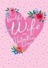 beautiful wife Valentines Day Card 19848 created by Sam Wilson