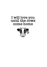 Cows Farming Valentines Day Card 19628 created by Blossom Paper Co