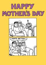 Funny Mothers Day Card - Mum - Dog - That's Better created by Off The Leash Cartoons by Rupert Fawcett