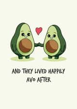 avocado food Valentines Day Card 21552 created by Jack Hopkins