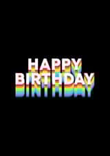 happy birthday retro Card 40531 created by Jonni Barratt