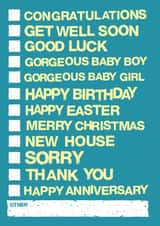 tickbox check list Get Well Card 18904 created by @alocalradgie