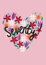 heart flowers Birthday Card 17408 created by @AimeeStevens.Design