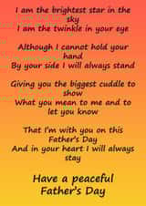 peaceful father Father's Day Card 45590 created by Dear Evelyn