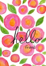 flowers watercolour Love & Friendship Card 20496 created by Sophie Hutchinson