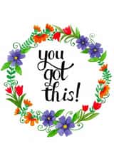 wreath you got this Good Luck Card 20497 created by Sophie Hutchinson