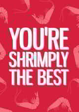 shrimp simply the best Valentines Day Card 47408 created by Big Al Graphics