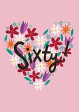 heart sixty Birthday Card 17410 created by @AimeeStevens.Design