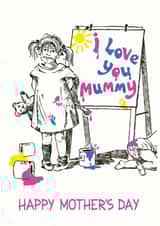Female Mum Mothers Day Card 35653 created by Richard Marsh Art