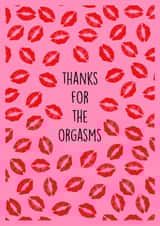 Lips Kissing Valentines Day Card 45901 created by Poppy & Mabel 