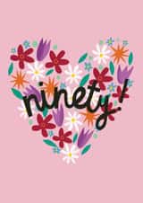 90 90th Birthday Card 17412 created by @AimeeStevens.Design