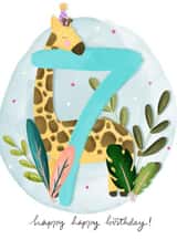 seven seventh Birthday Card 4315 created by Claire Lefevre