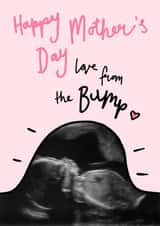 Personalised Mothers Day Photo Card created by Oops a doodle - bump baby Mothers Day Personalised Photo Card 11760