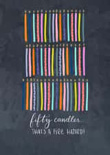 fifty 50th Birthday Card 4335 created by Claire Lefevre